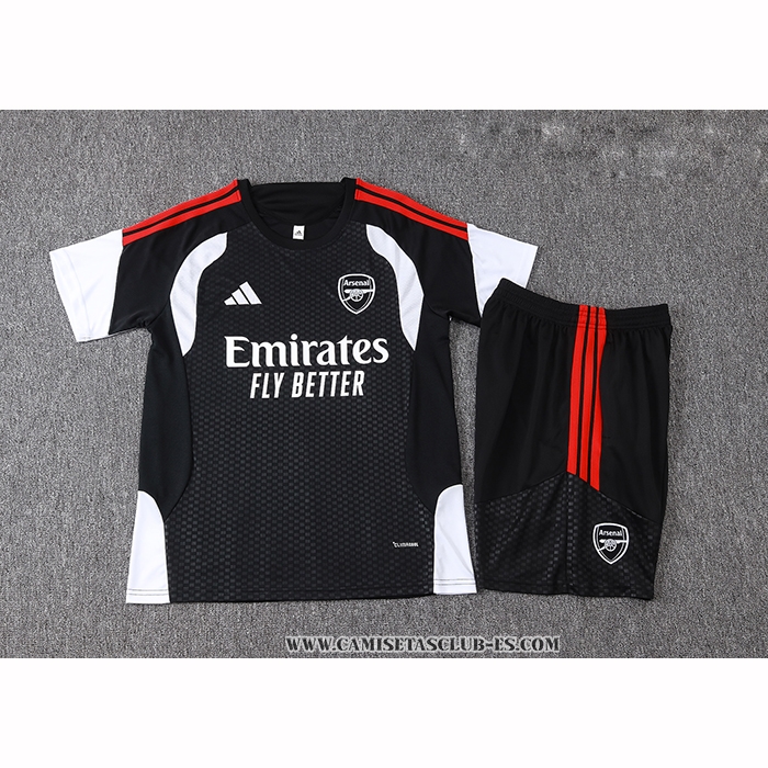 Chandal del Arsenal 26-27 Manga Corta Negro - Pantalon Corto